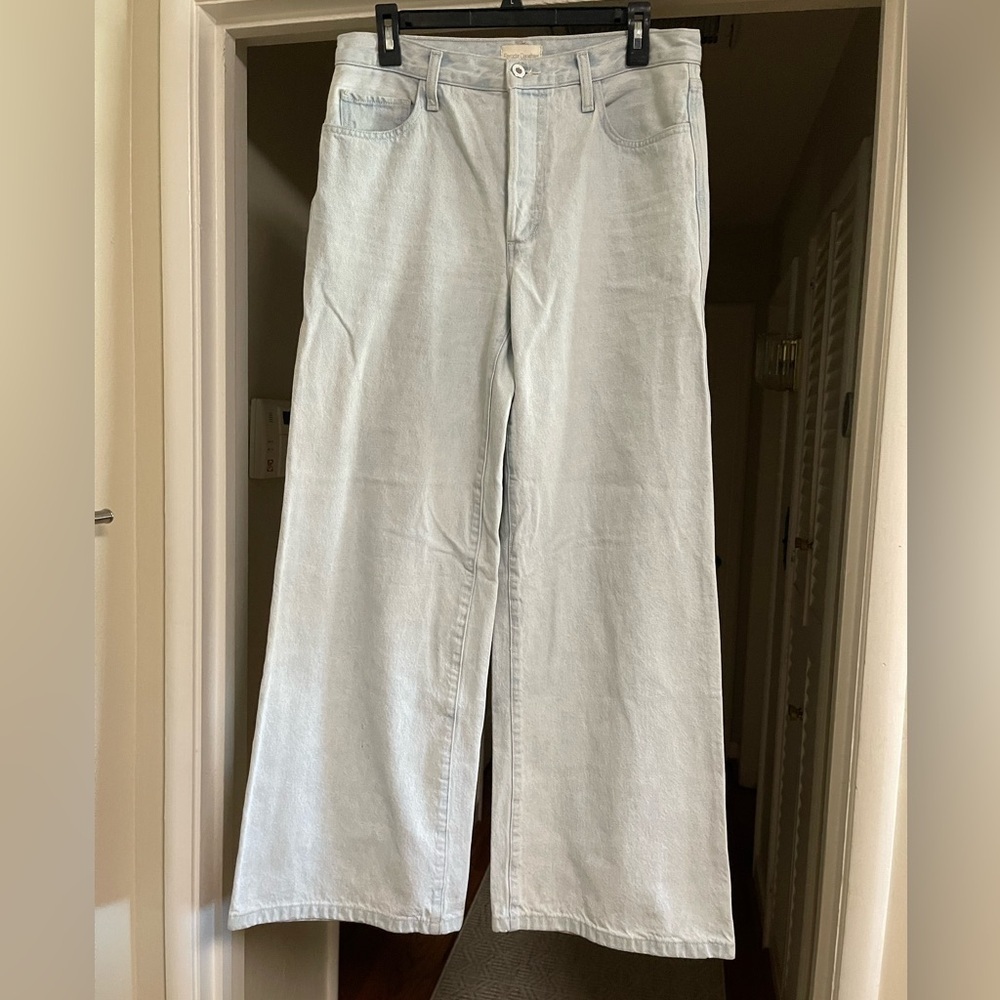 EUC Favorite Daughter The Ollie Ultimate Baggy Wide Leg Jeans in "Blue Bird" - Picture 6 of 14